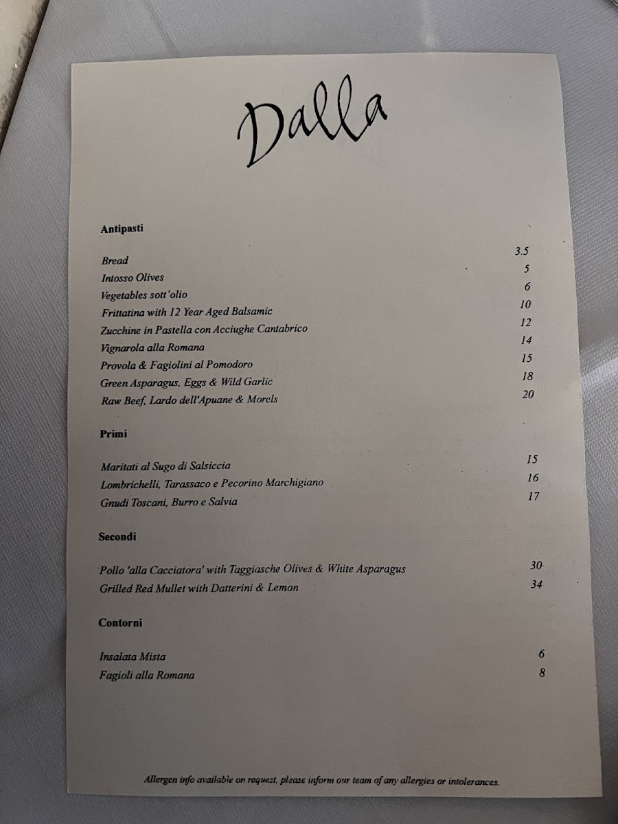 Menu - Dalla photo 6