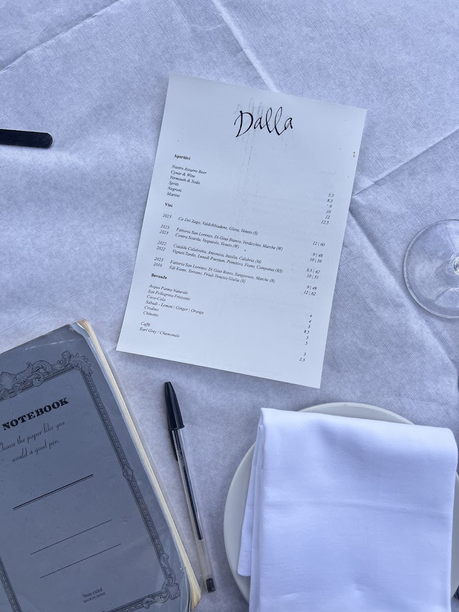 Menu - Dalla photo 8